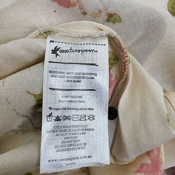 One Teaspoon Feather Rose Dress Women's‎ Size M - Picture 5 of 10